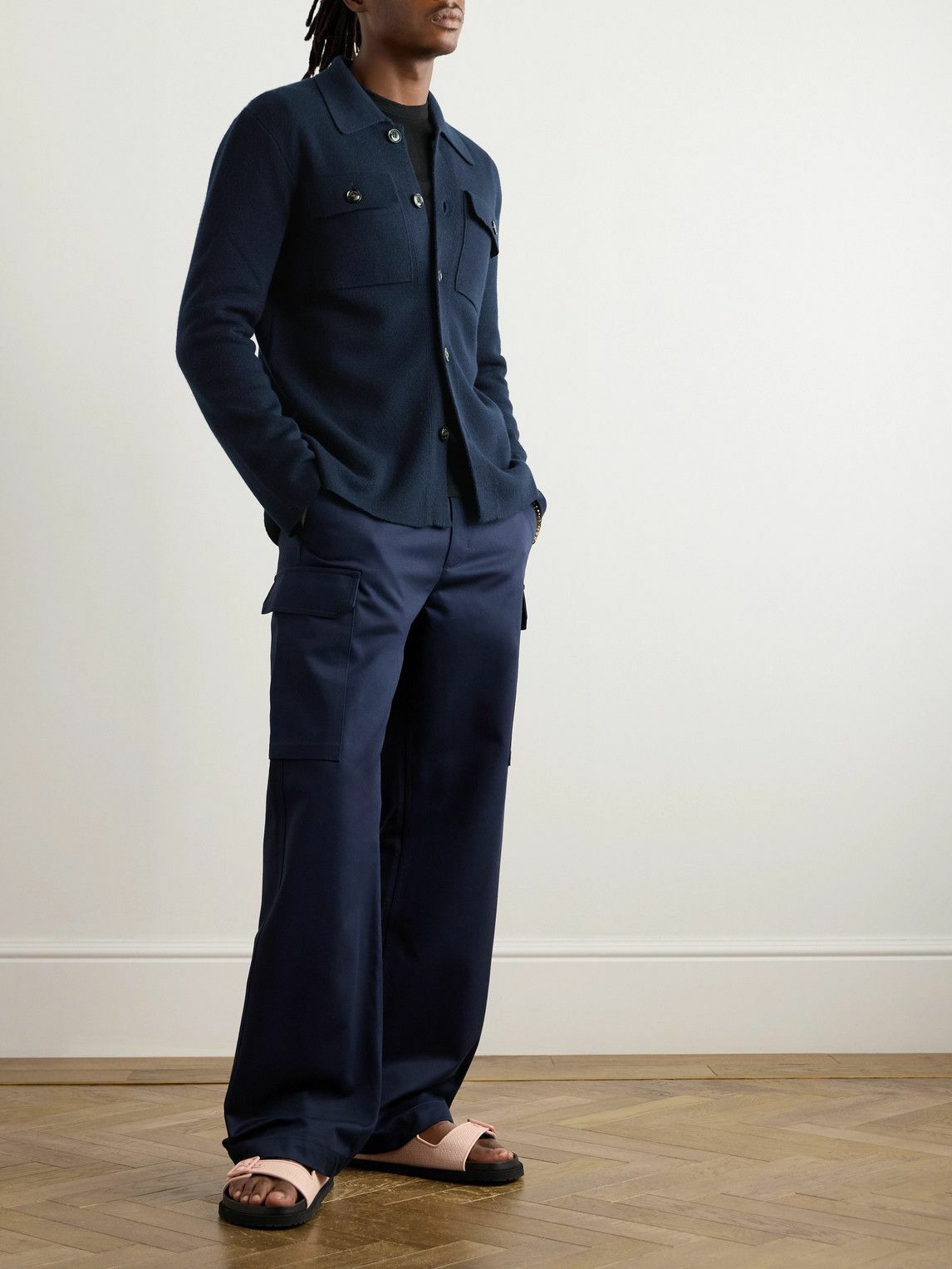 PIACENZA 1733 - Wool Overshirt - Blue