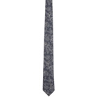 Ermenegildo Zegna Blue Silk Brit Style Tie