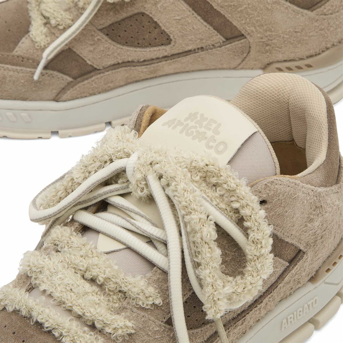 Axel Arigato Men's Area Lo Label Sneaker in Dark Taupe/Taupe