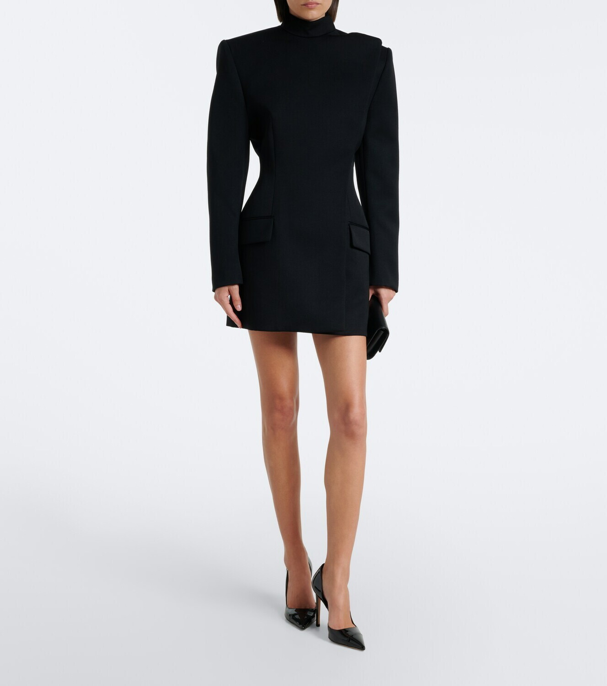 Mugler Wool blazer dress