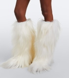 Paris Texas Napa shearling knee-high boots