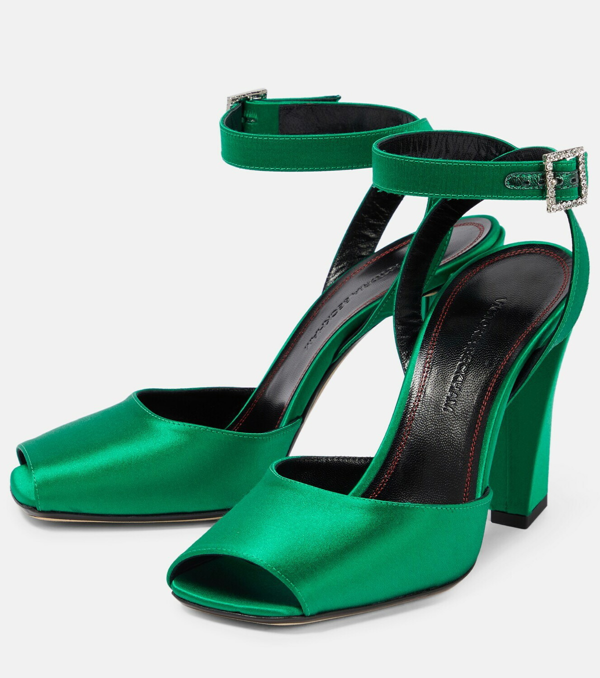 Victoria Beckham - Eliza satin sandals