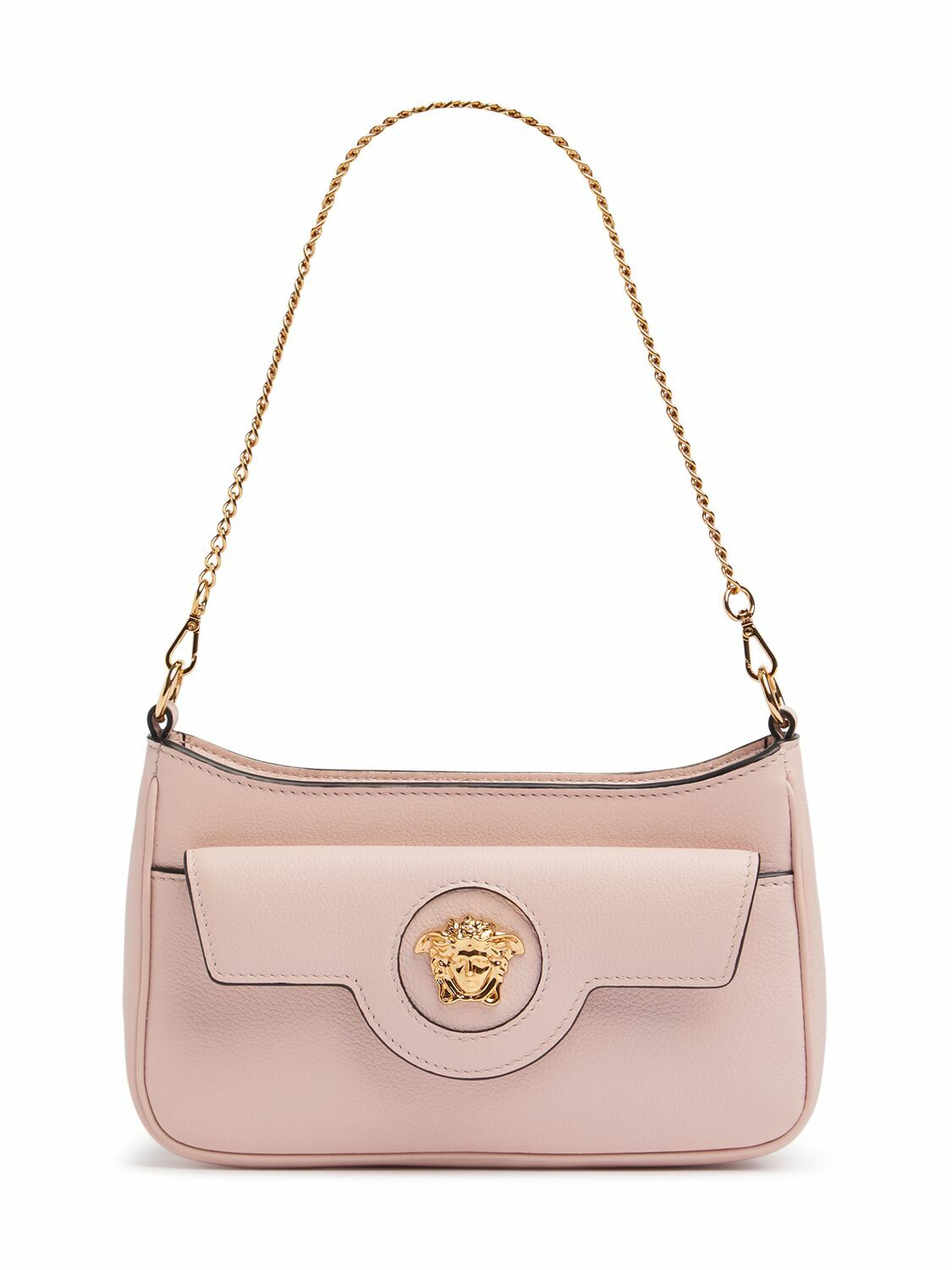 【関税込み】Versace ベージュ ミニ 'La Medusa' バッグ VERSACE Mini La Medusa Leather Shoulder Bag Versace
