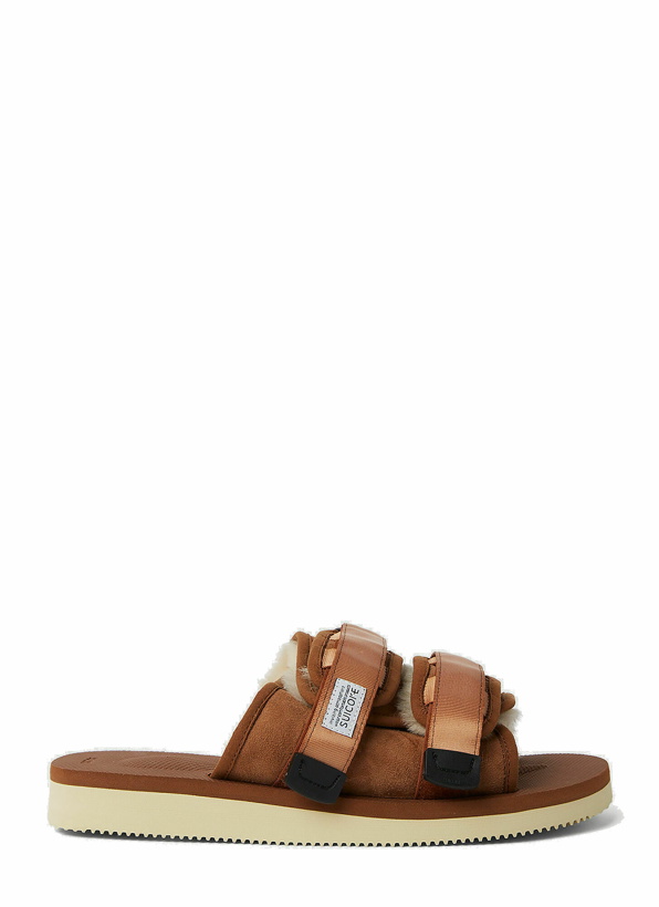 Photo: Moto-Mab Shearling Sandals in Brown