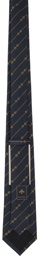 Gucci Navy Horsebit Tie