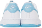 Nike Kids White & Blue Air Force 1 Little Kids Sneakers