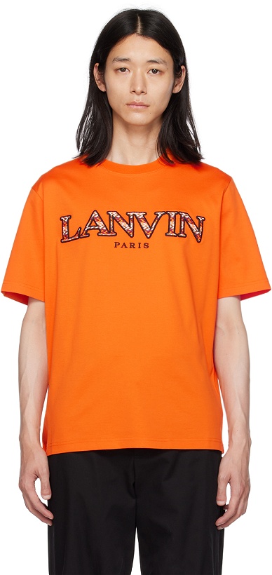 Photo: Lanvin Orange Curb T-Shirt