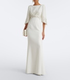 Jenny Packham Bridal Electra embellished crêpe gown
