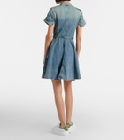 McQueen Belted denim shirt dress