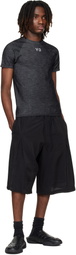 Y-3 Black & Gray Mercedes-AMG F1 Edition Engineered T-shirt