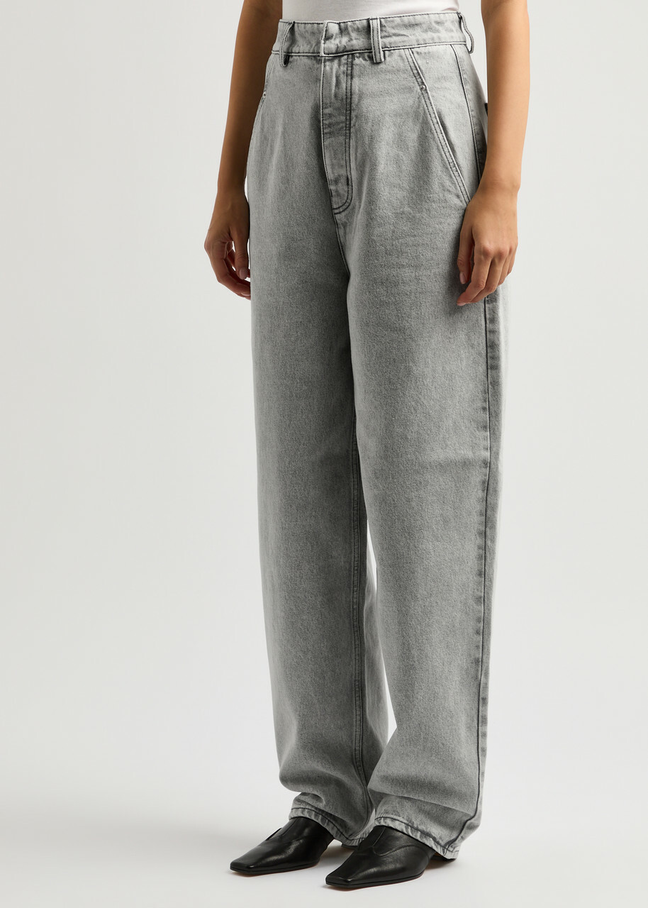 Petar Petrov Get Up Wide-leg Jeans Grey Light