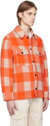 Isabel Marant Orange & Off-White Kervon Jacket