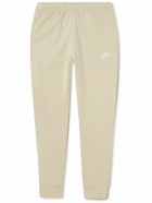 Nike - Tapered Cotton-Blend Jersey Sweatpants - Neutrals