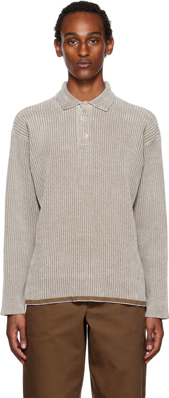 Photo: Jacquemus Beige 'Le Polo Duci' Polo