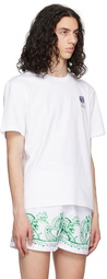 Carne Bollente White Embroidered T-Shirt