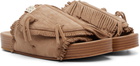 visvim Beige Christo Shaman-Folk Sandals
