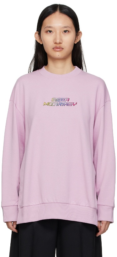 Photo: Stella McCartney Purple High Frequency Gel Logo Sweatshirt