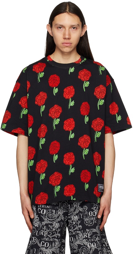 Photo: Versace Jeans Couture Black Roses T-Shirt