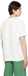 Maison Kitsuné White 'Paris' T-Shirt