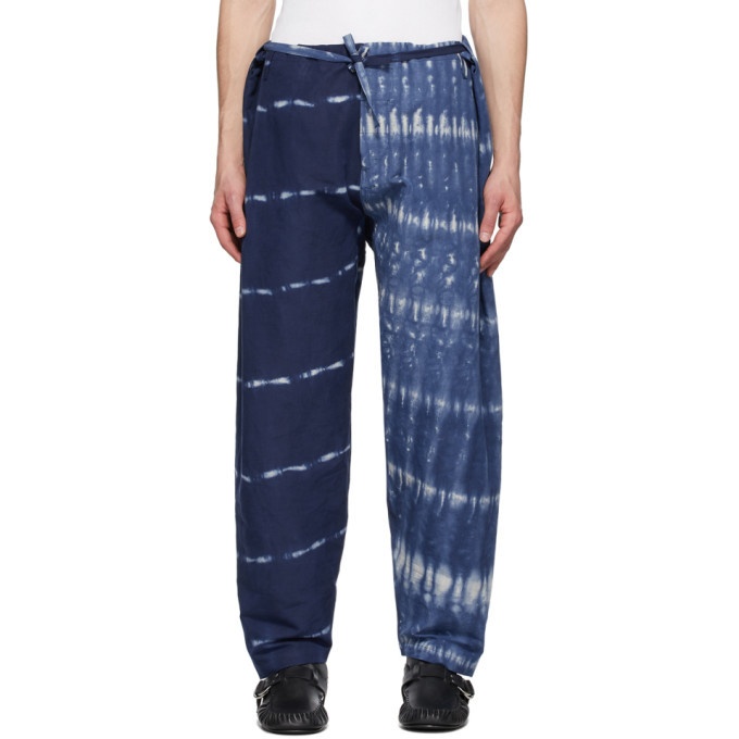 Photo: Hed Mayner Blue and White Judo Trousers