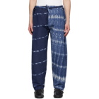 Hed Mayner Blue and White Judo Trousers