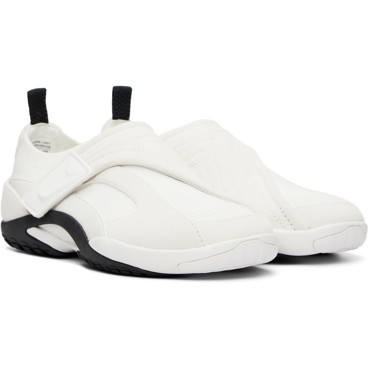 Lanvin White LNV1 Knit & Suede Sneakers