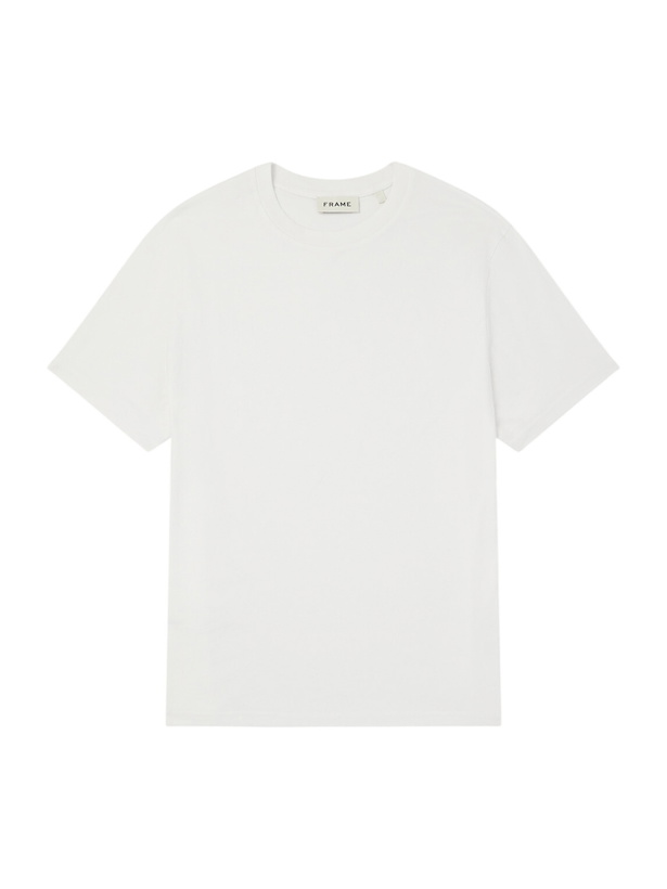 Photo: FRAME - Supima Cotton-Jersey T-Shirt - White