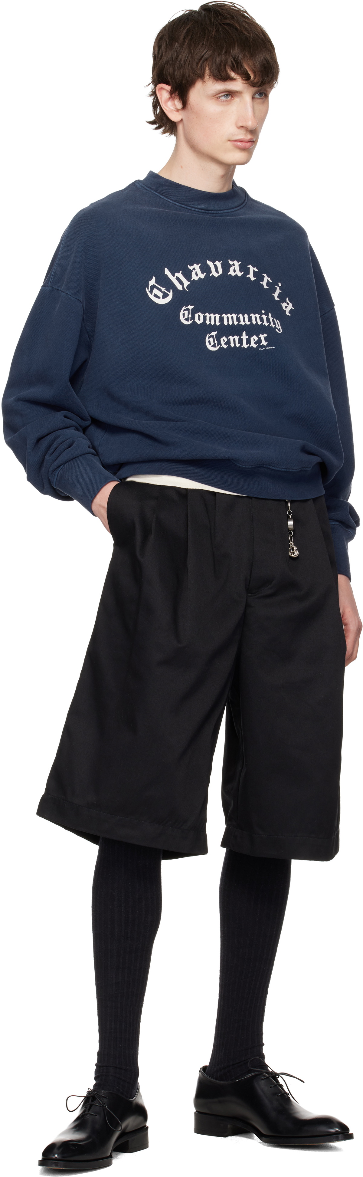 WILLY CHAVARRIA Navy 'Chavarria Community Center' Hooligan Sweatshirt