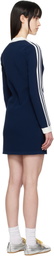 adidas Originals Navy Knitted Polo Minidress