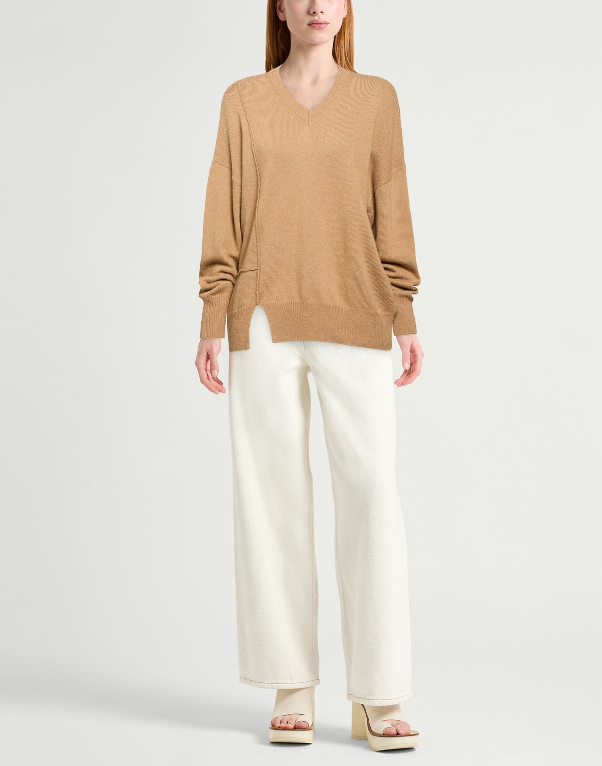 Manila Grace Womens Sweater Sand