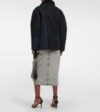 Marant Etoile Abeni shearling-lined suede jacket