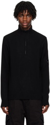 C.P. Company Black Zip Sweater