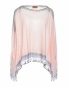 Missoni Womens Cape in Salmon pink
