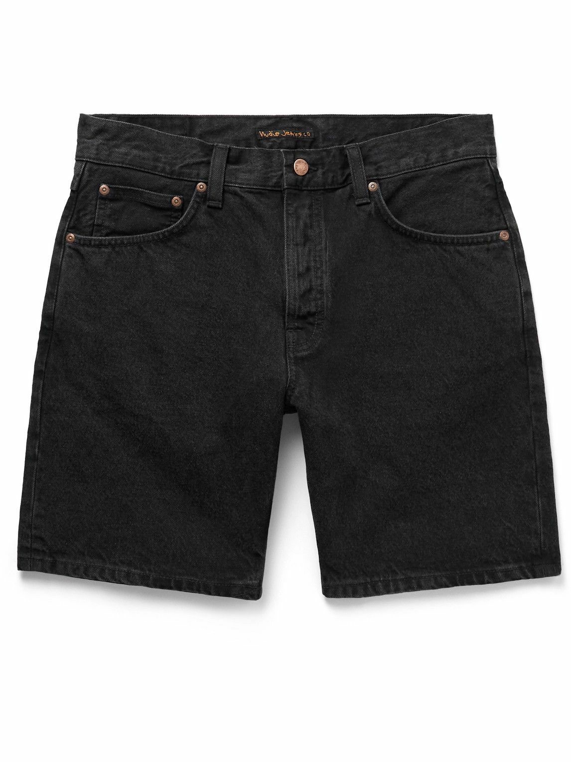 Nudie Jeans - Seth Straight-Leg Denim Shorts - Black Nudie Jeans Co