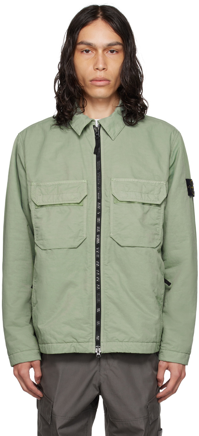 Stone Island Green Opaque Jacket Stone Island