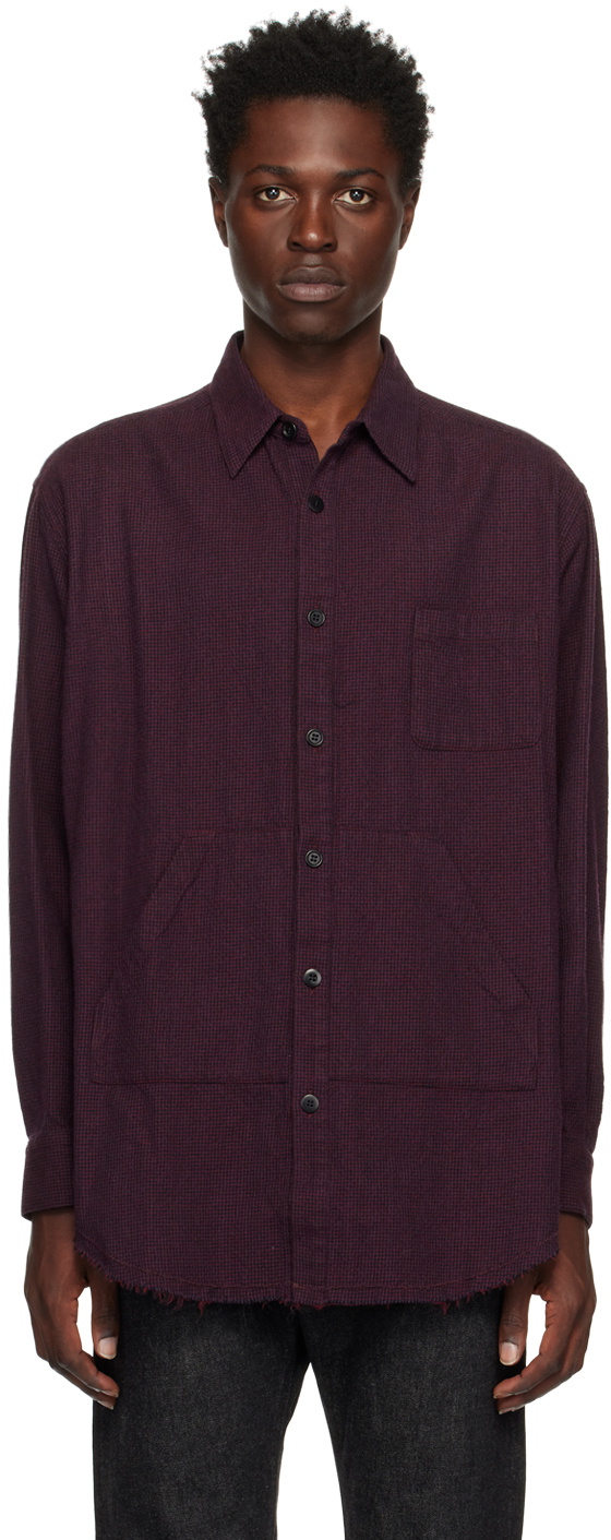 Undercoverism Burgundy Check Shirt