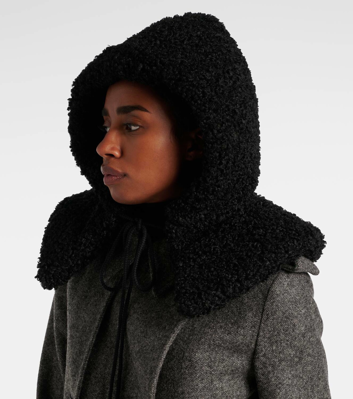 Ruslan Baginskiy Faux shearling hood