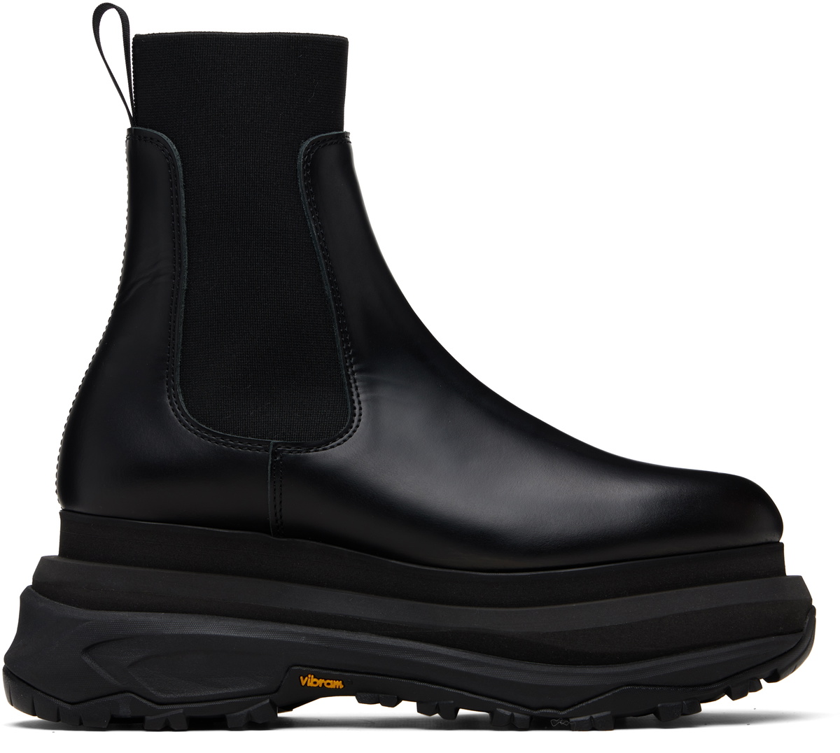 sacai Black Chelsea Boots Sacai