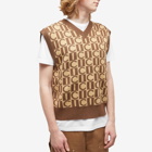 ICECREAM Men's Checkerboard Vest in Brown
