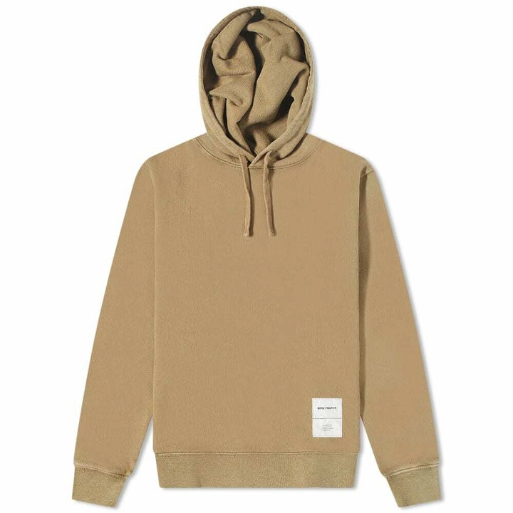 Photo: Norse Projects Men's Fraser Tab Series Popover Hoody in Utility Khaki