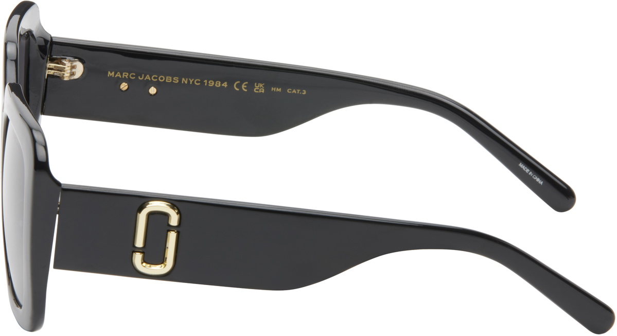 Marc Jacobs Black Square Acetate Sunglasses
