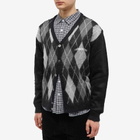 thisisneverthat Men's Argyle Cardigan in Black