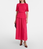Joseph Libby belted crêpe blouse