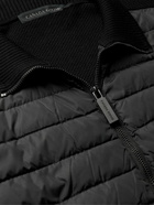 Canada Goose - HyBridge Slim-Fit Quilted Down Shell and Merino Wool Jacket - Black