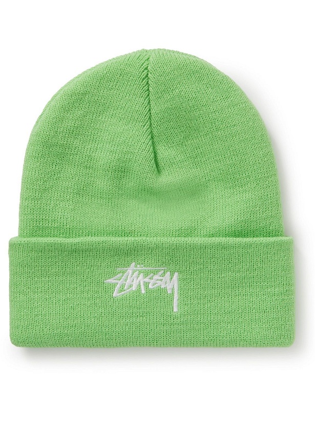 Photo: Stussy - Logo-Embroidered Knitted Beanie