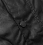 Barbour White Label - Bedale Corduroy-Trimmed Waxed-Cotton Jacket - Black