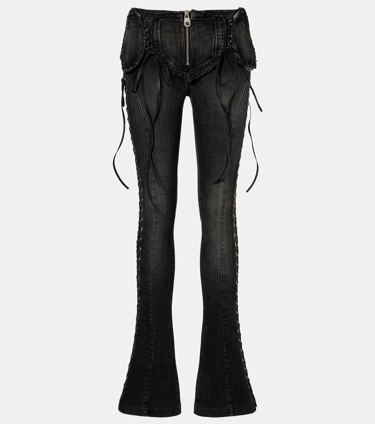 Blumarine Low-rise slim-fit flared jeans