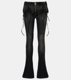 Blumarine Low-rise slim-fit flared jeans