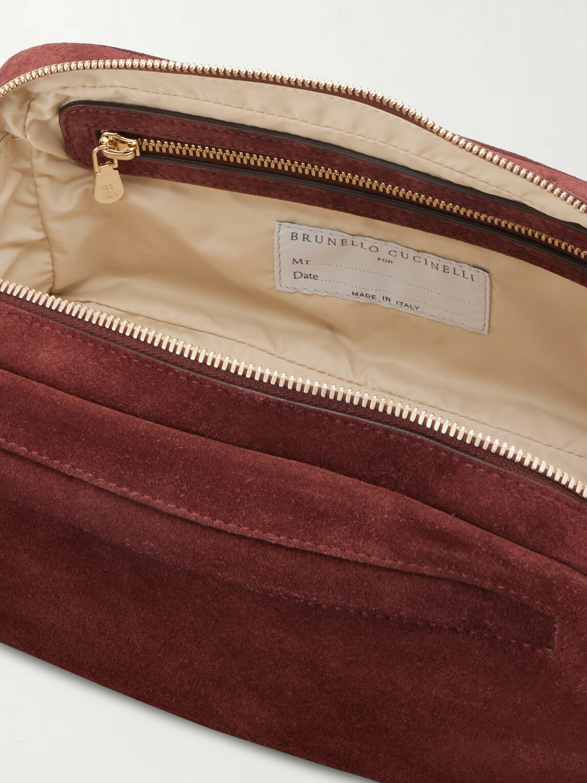 Brunello Cucinelli - Suede Wash Bag