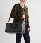 Berluti - Venezia Leather-Trimmed Logo-Print Virée Canvas Holdall - Black